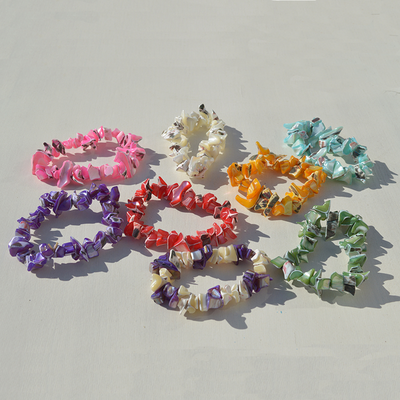 Conchas naturales pulsera caracoles collar diy joyas de chicas hechas a mano puestos de mercado nocturno regalos características pulseras