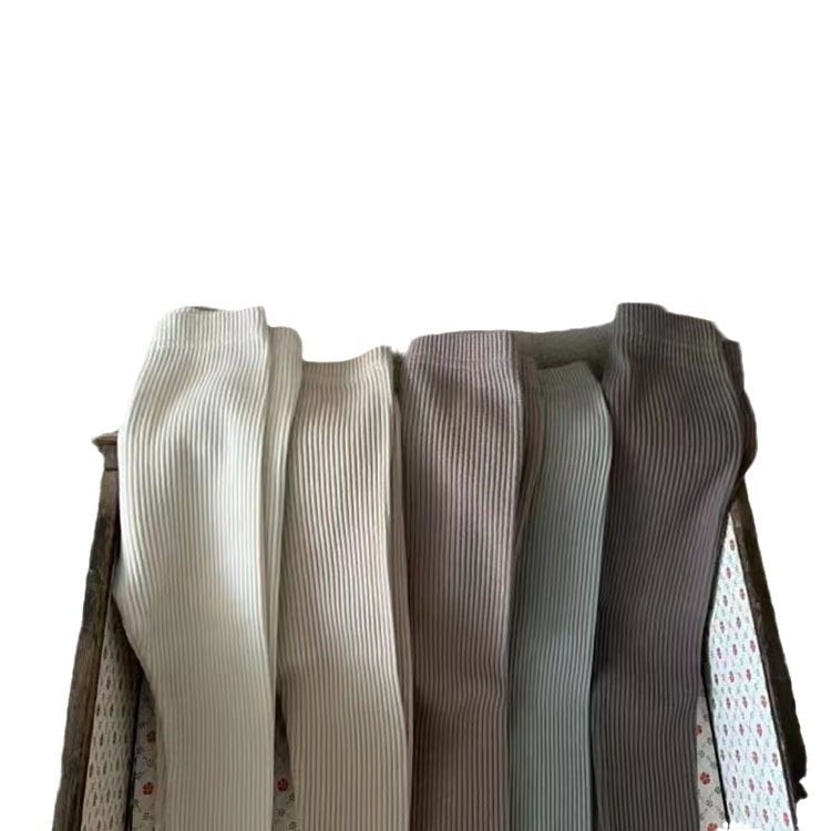 Pantalones para bebés modelos de primavera y verano para hombres y mujeres pantalones de color sólido para bebés leggings exteriores leggings elásticos para bebés recién nacidos