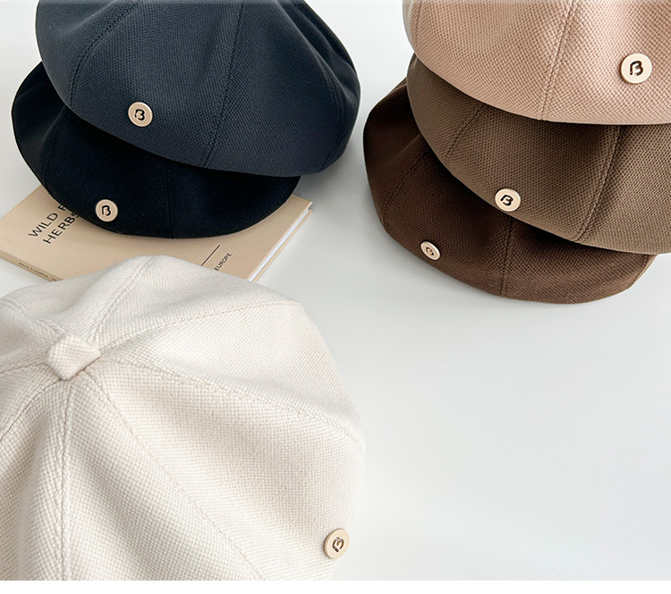 Classic Women's Beret Hat For Autumn And Spring Elegant Style_voghion.com