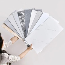 大理石仿瓷砖铝塑板墙板卫生间厨房背景墙贴遮丑补洞防水自粘贴纸