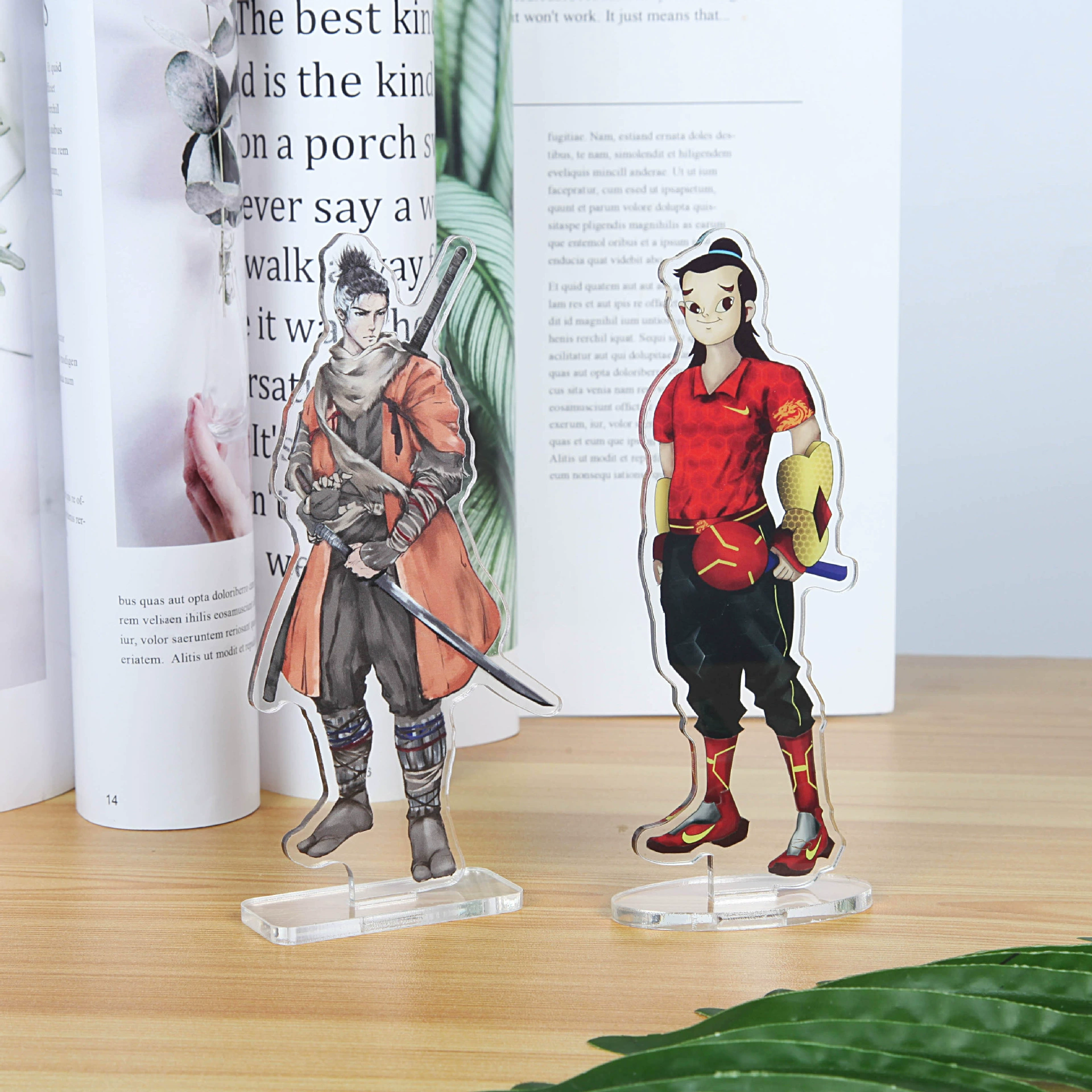 Производитель акрило-аниме-вертикальный пятно в форме человека-вертикальный знак акрило-звездный мультипликационный персонаж может быть напечатан с логотипом