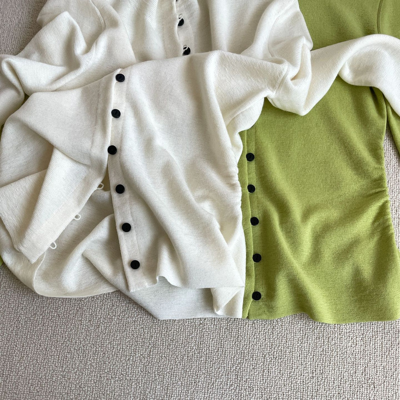 6130101, Raw Material Order Green Apple Wool Slim-Fit Knitted Base Shirt 6130101, Raw Material Order Green Apple Wool Slim-Fit Knitted Base Shirt