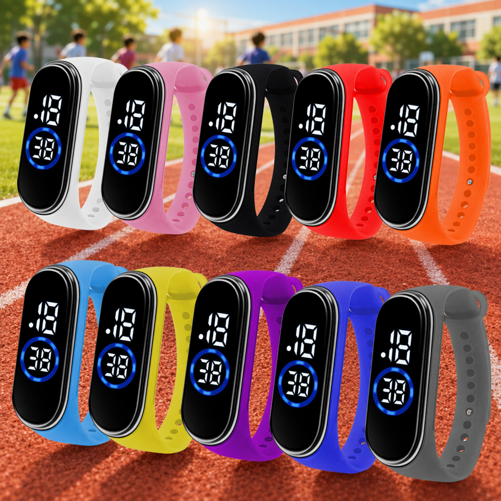 M4 Kidsren's Digital Watch Waterproof Touch Led Watch Student Sports Promotional Gift Touch Screen Touch Screen