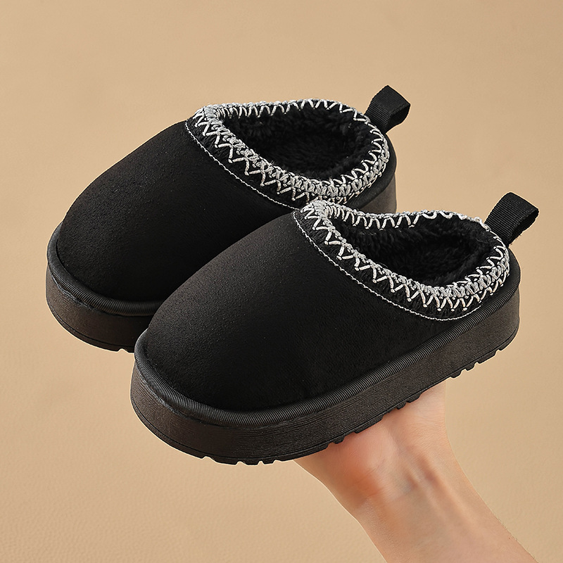 Cross-Border Popular Amazon Gg Style Popular Kidsren's Cotton Slippers for Boys and Girls in Autumn and Winter to Keep Warm Indoors and at Home