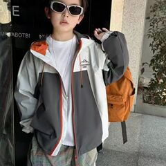 男童外套春秋款2025新款中大儿童冲锋衣春装炸街痞帅男孩春季潮