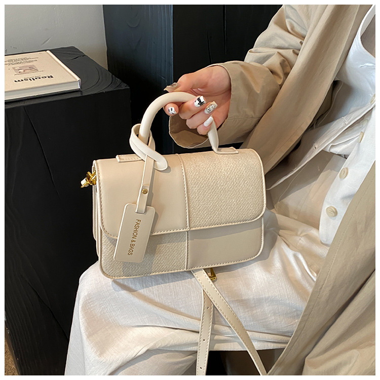 Maillard Splicing Handbag for Women 2024 New Style, with Unique Texture and a Stylish Crossbody Bag Design_voghion.com