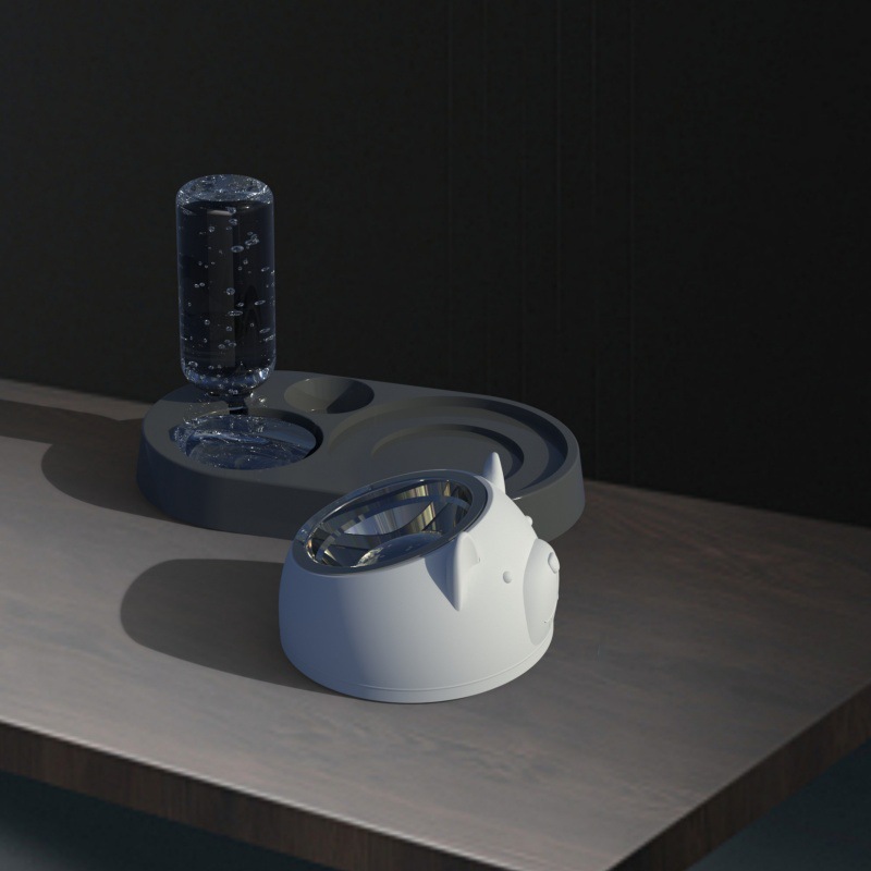 Gato tazón de cerámica tazón de alimentos protección cervical columna vertebral automática agua potable oblicua gato comida tazón de arroz tazón gatito agua potable anti-golpe