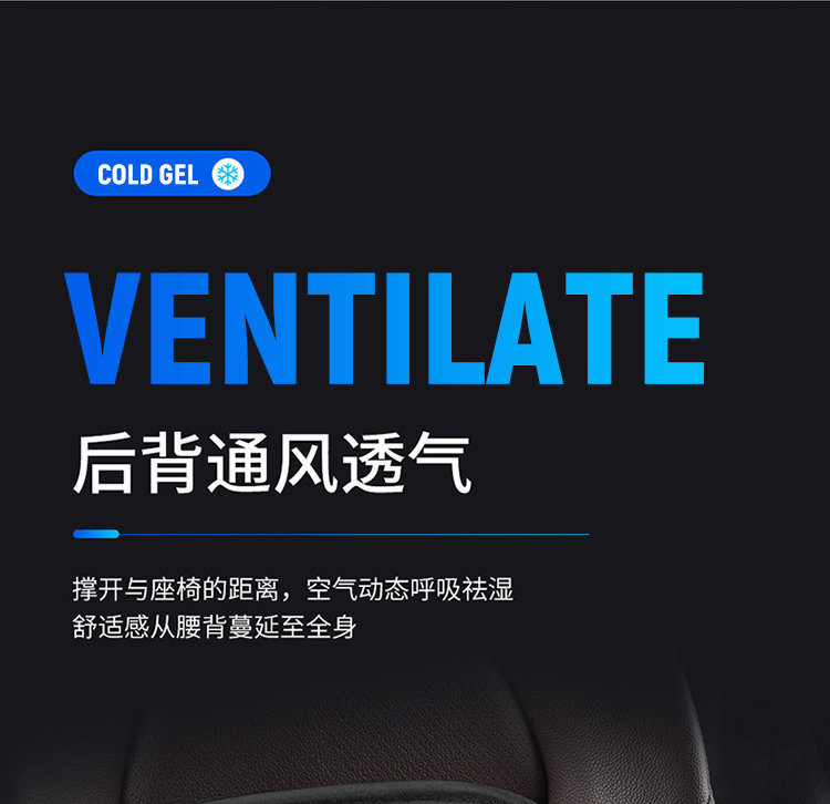 Car Backrest Cushion, Lumbar Support for Long Sitting, Driver's Seat Cushion, Lumbar Support for Truck Drivers