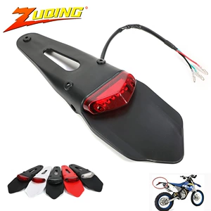 Off-road motosiklet arxa qanad LED stop işığı, modifikasiya edilmiş üçbucaqlı əyləc işığı, nömrə işığı
