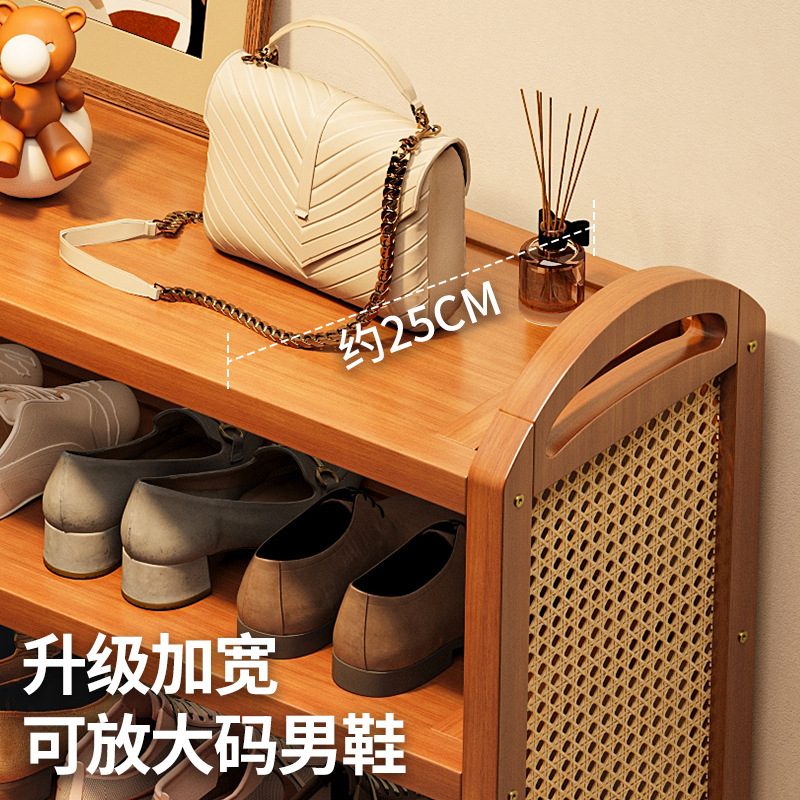 Estante de zapatos simple dormitorio cubre tierra pequeña puerta doméstica de almacenamiento multicapa estante de alquiler esencial armario de zapatos de artefactos mágicos
