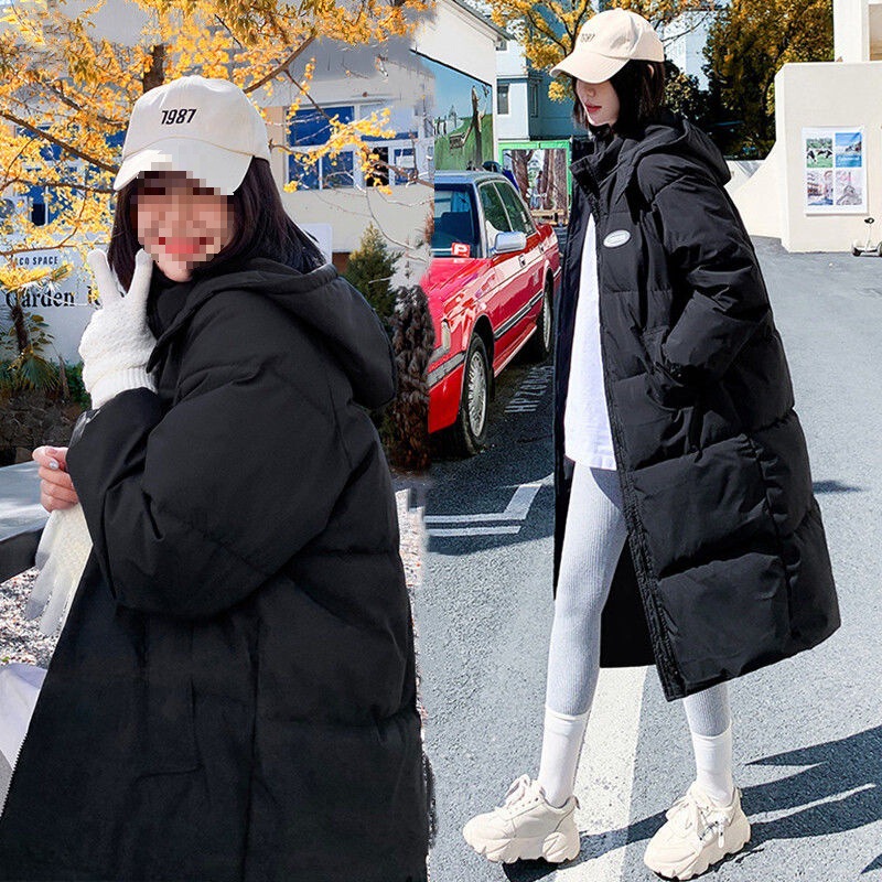 Women's down Cotton Coat 2022 New Style Winter Mid-Length Over-The-Knee Cotton Jacket Ins Hong Kong Style Women's down Cotton Coat 2022 New Style Winter Mid-Length Over-The-Knee Cotton Jacket Ins Hong Kong Style