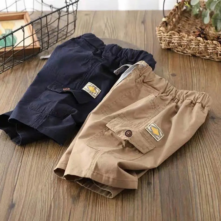 Children's Pants Children's Clothing Type Simple Style Solid Color Cotton Boys Pants