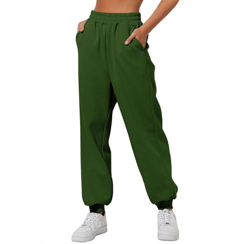 Amazon  Women's High-Waisted Loose Running Pants Comfortable High-Waisted Slow-Distance Running Pants Casual Hooded Sweatpants with Pockets