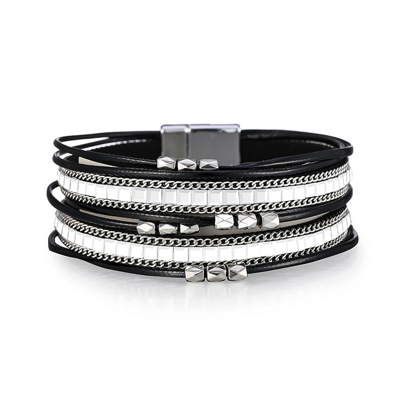 Bohemian Geometric Pu Leather Unisex Bracelets