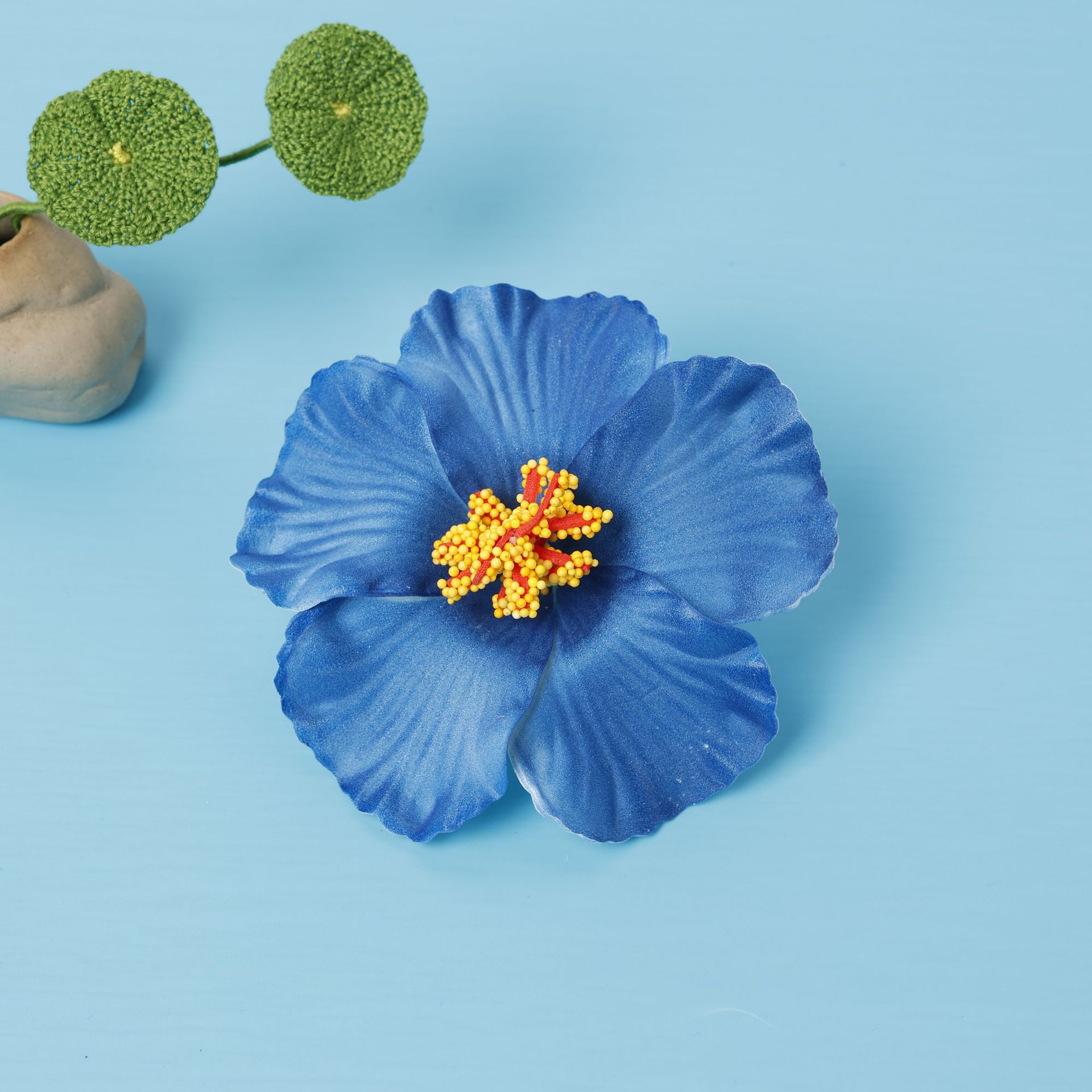 파란색