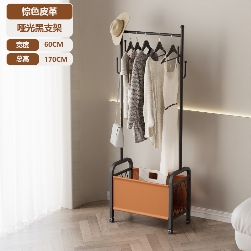 매트 블랙 + 다크 브라운 leather-60cm
