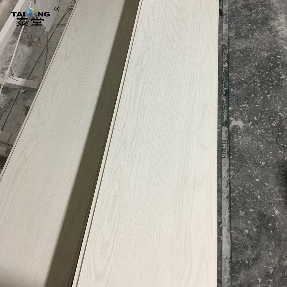 250X7mm Honduras blanco Pvc Para Cielo Raso forrado panel de pared de PVC