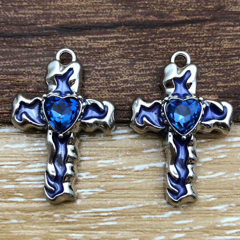 7g Weight Pendant Jewelry Making Type 19*28mm Jewelry Making Size DIY Jewelry Accessories Classification 5 Models Each Model 1, 5/Pack Quantity Alloy Material Cross, Heart Shape Pattern Plating Design Retro Style 5 Models Each Model 1, 5/Pack 19*28mm Alloy Cross Heart Shape Pendant 1