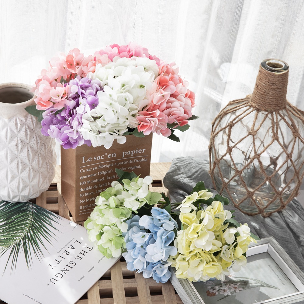 INS繡球植物仿真花婚慶裝飾品INS風仿真花牆玫瑰花植物牆MW66779