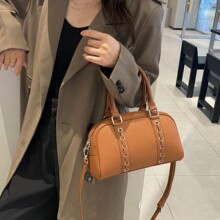 女式2025新款潮流行时尚超火单肩斜跨包高级感通勤包手提包腋下包