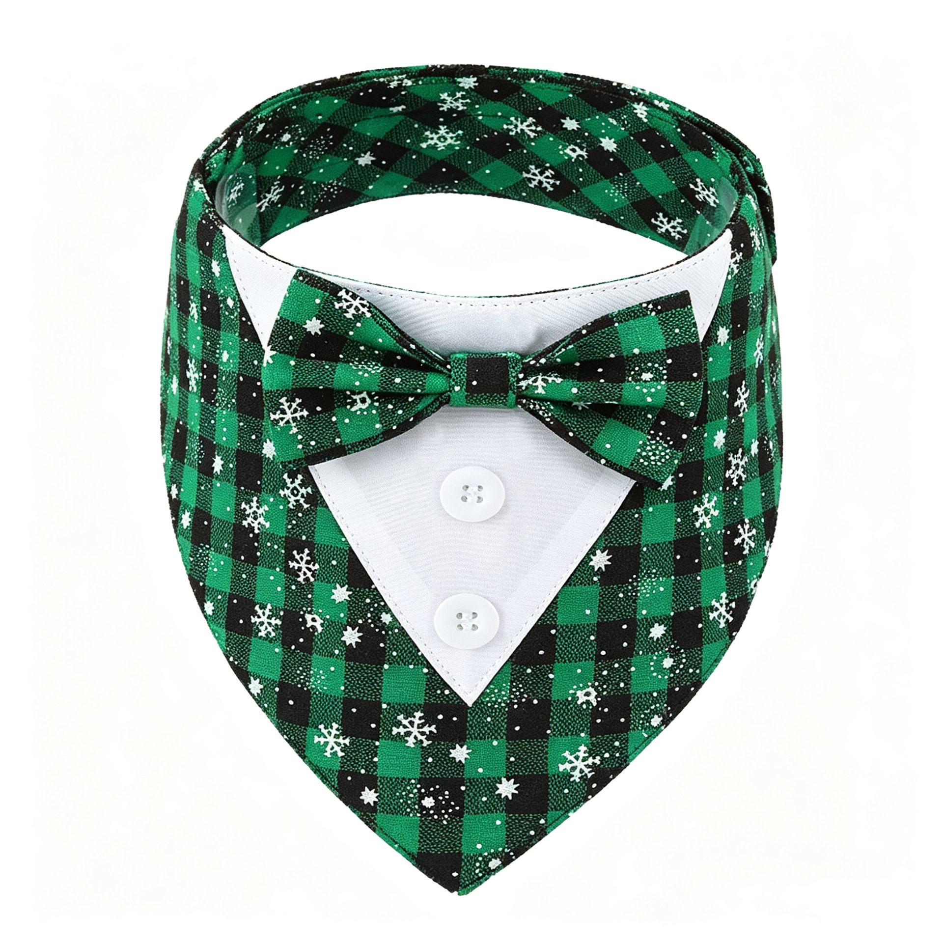 Tanpopo Cross-border Spot Traje de boda británico Toalla de saliva para mascotas Bufanda para perros Toalla triangular para mascotas con velcro