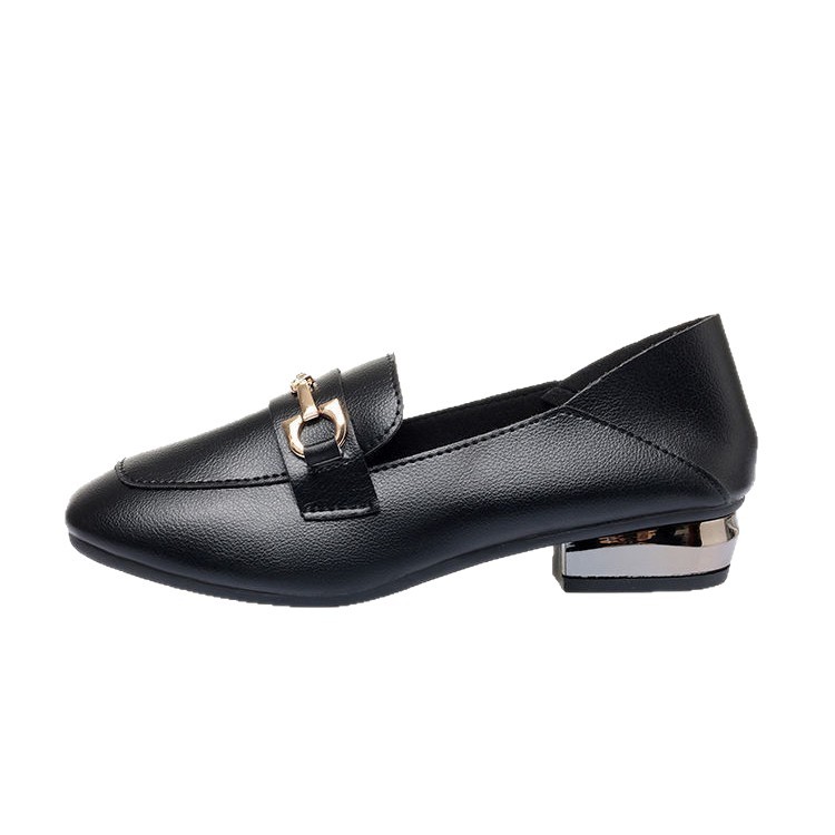 Dos zapatos de cuero de estilo británico, primavera y verano de 2026, nuevos zapatos de cuero suave de un solo pie, temperamento versátil Lefour.