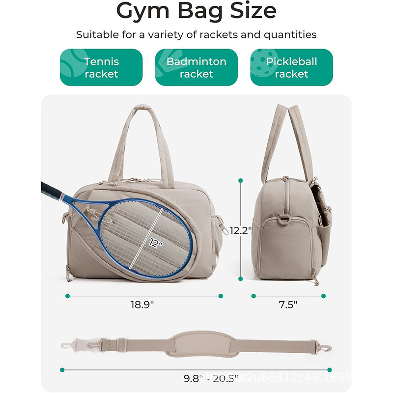 Borsa da tennis per uomo e donna borsa a tracolla da badminton_voghion.com