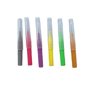Foreign trade dental interdental brush push-pull straight interdental brush nursing toothbrush interdental brush soft hair eyelash brush