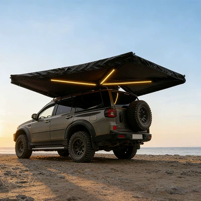 Tours Car Side Tent, Avtomobil dam çadırları - quick-open-fan-shaped-light-radius-2m
