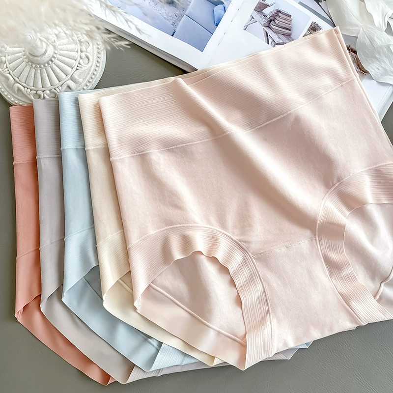 Underwear, cotton antibacterial velvet trousers, pants, high waist, hip-accented