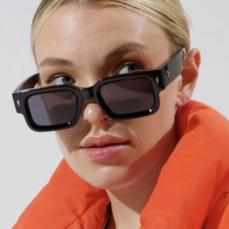 箭头米钉太阳镜方形时尚遮阳太阳眼镜欧美防晒个性墨镜铆钉沙滩男