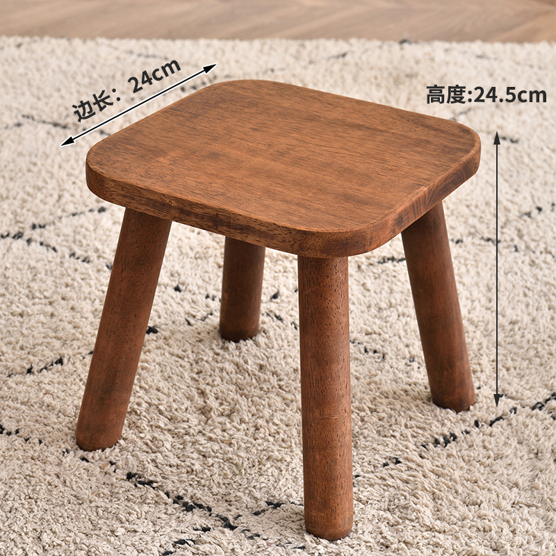实木小凳子家用玄关换鞋凳垫脚矮凳洗脚凳茶几方凳卧室中式小板凳|undefined