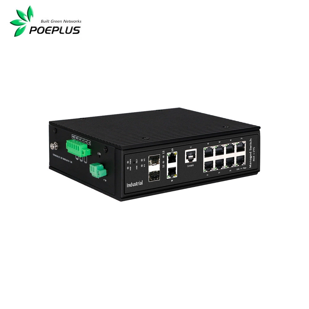 Не-сетевое управление 5 портов 8 портов 2 свет 8 электричество 2 свет 2 электричество 100 м Гигабитный коммутатор PoE промышленного класса Сторожевой таймер VLAN