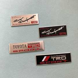 适用丰田TRD SPORT车贴TOYOTA改装金属贴标 装饰尾标铝标铭牌侧标