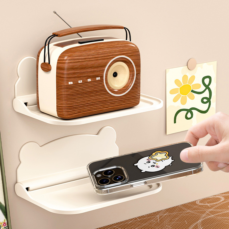 Cute Panda Ear Storage Rack Foldable Mobile Phone Glasses Small Objects Display Tray Bathroom Paper Towel Holder Wholesale