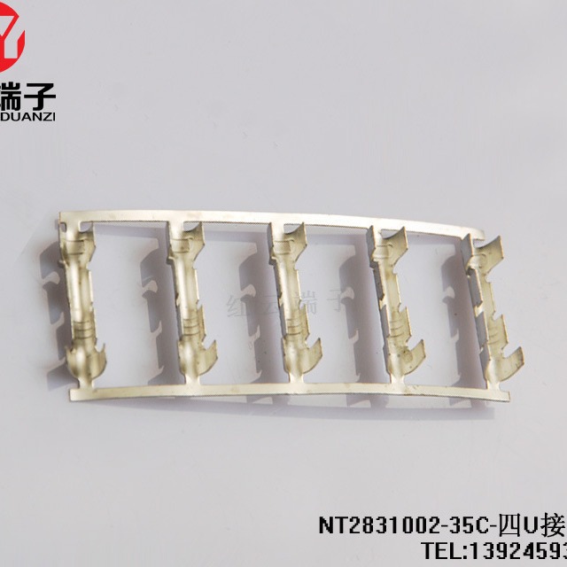 NT2831接线端子 四U包线端子 双U接线 黄铜本色