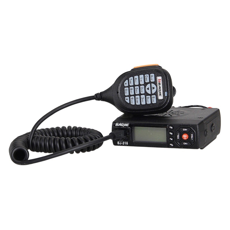 Baojie BJ-218UV de doble segmento Mini Mesa de coche 25W auto-conducción equipo de viaje Baojie 218 coche radio intercomunicador
