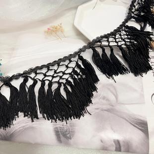 red black white triangular knotted tassel stage garment accessories garment lace accessories diy heavy industry
