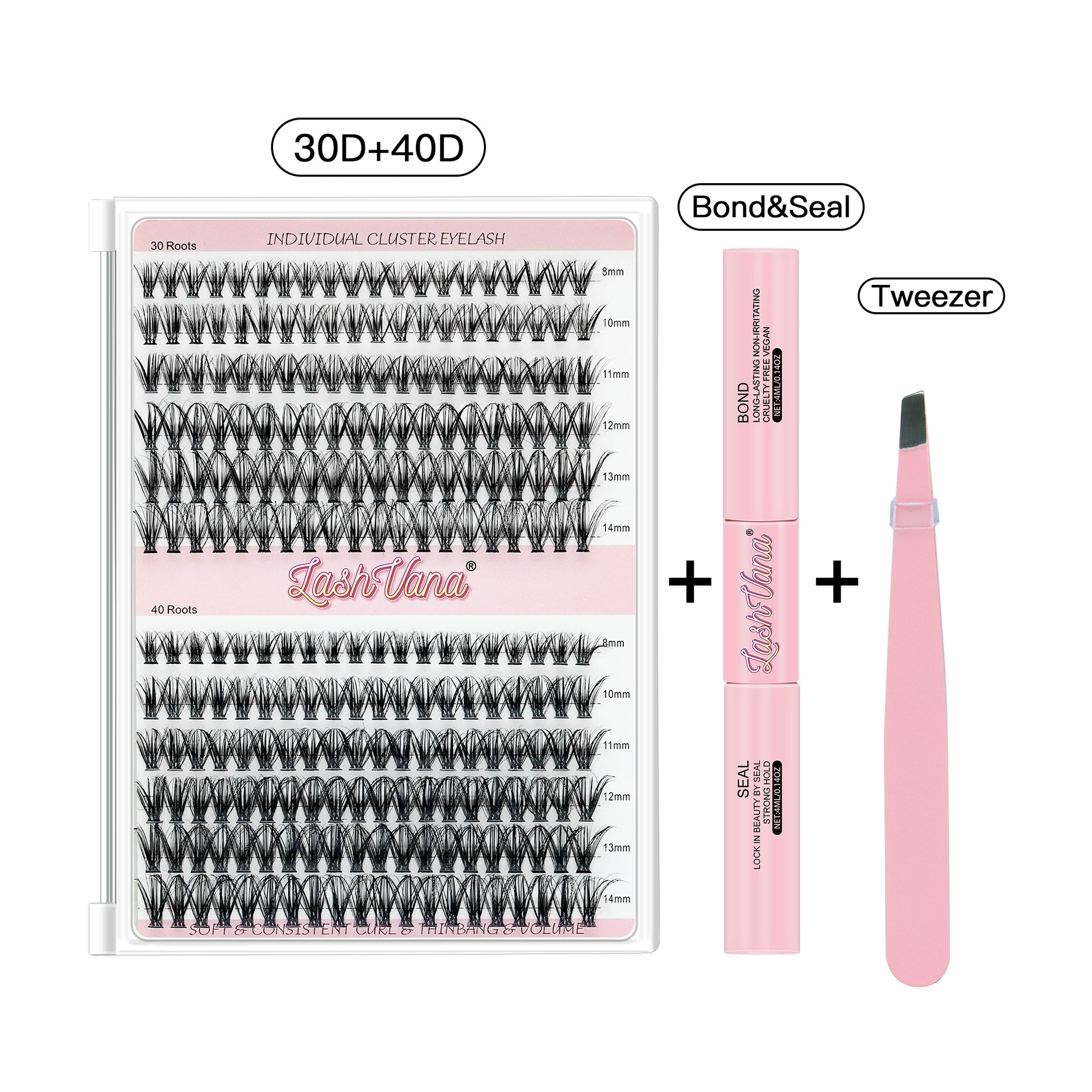 Diy Набор для ресниц false eyelashes set glue type black stem wholesale
