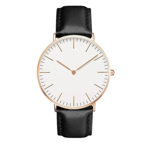Factory wholesale European and American hot-selling quartz watches for men and women, fashionable and casual two-needle belts, women's gift watches