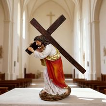 跨境新品21CM高古典人物摆件圣诞节桌面装饰欧式树脂工艺品摆设