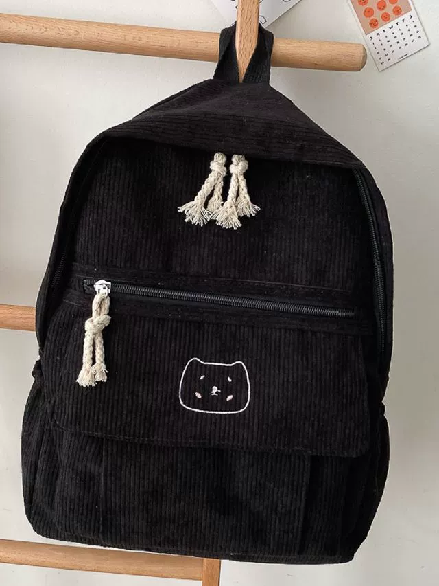 2 Summer cute capacious universal backpack, school bag, simple and elegant design, for students