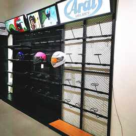 展示架专卖店摩托车头盔摩托货架摩托头盔俱乐部展示架装备骑行服