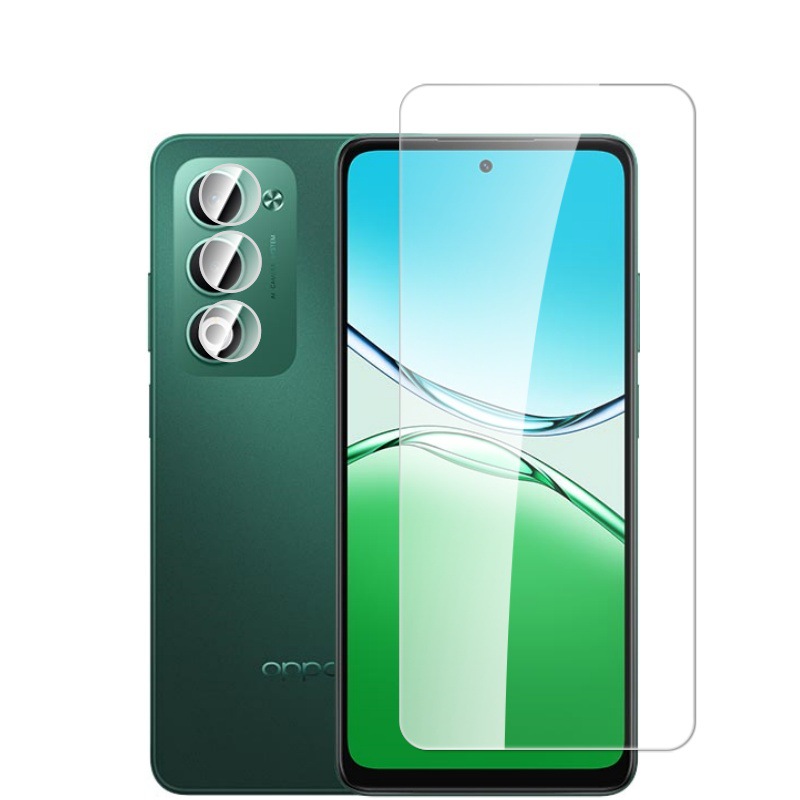 Película templada OPPOA5-4G aplicable A5 teléfono móvil pantalla completa HD película antivisera mate A5x película de lente de ojo de águila de metal image 6