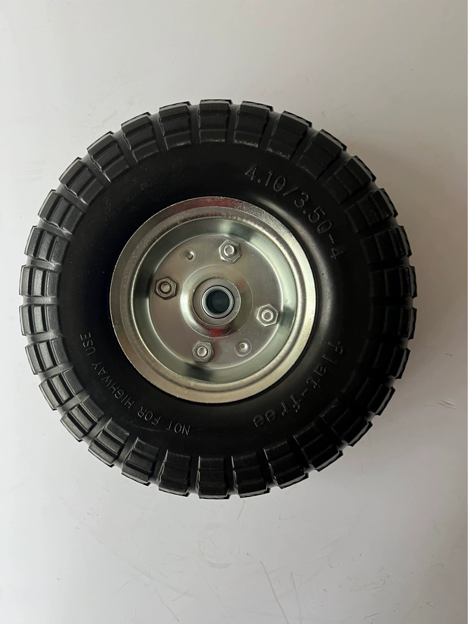 Пенопластовое колесо 410/350-4PU с алюминиевыми колесами