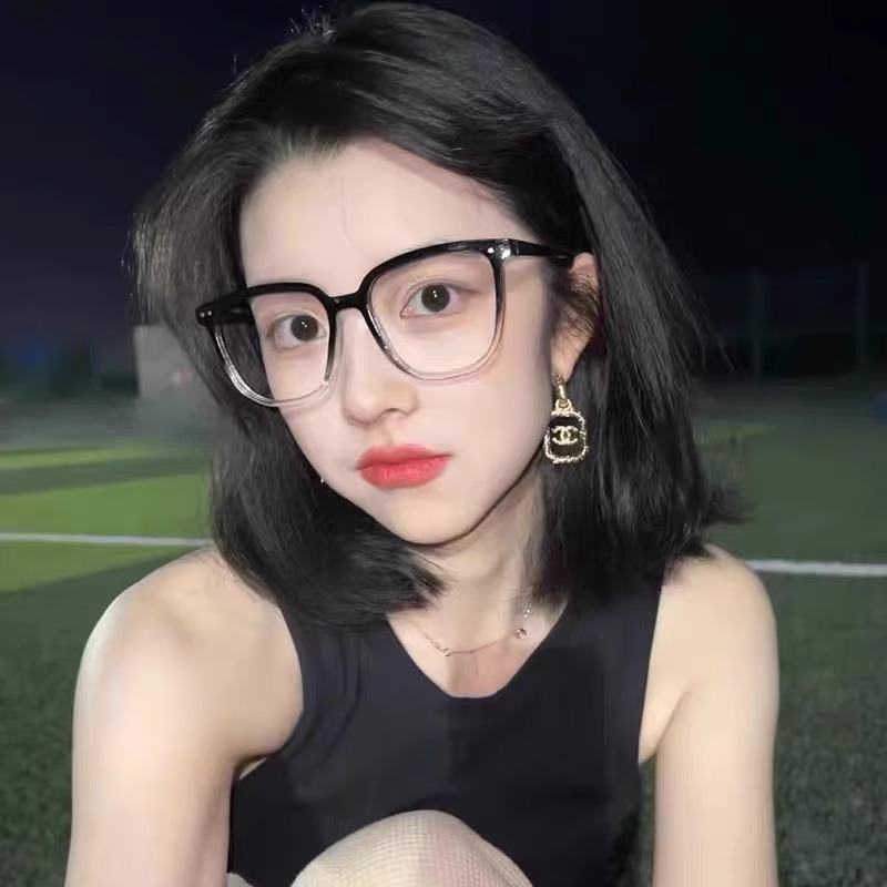 安科黑框大框素顏可配有度數男大臉顯瘦網紅同款眼鏡框架潮30049