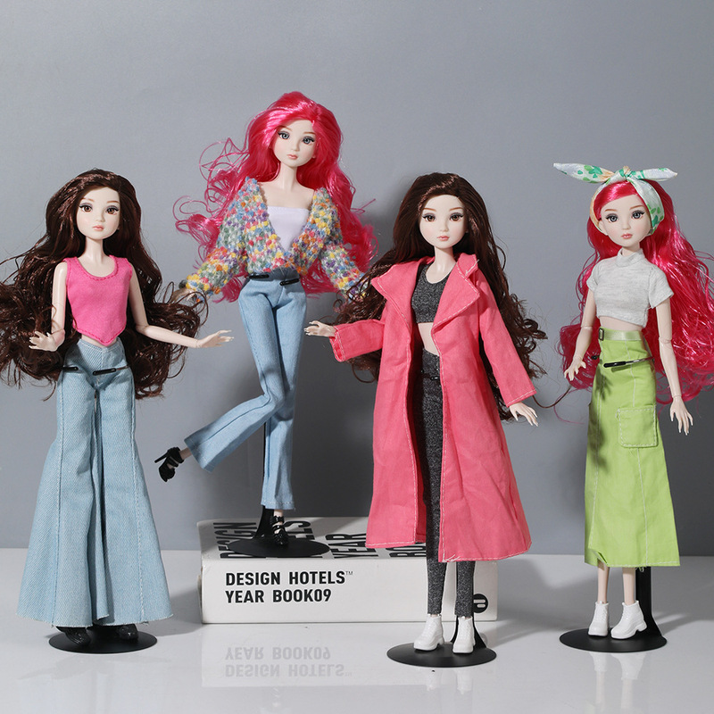 New Cross-Border 1/6 Scale Supermodel Doll Bjd Handmade Doll Clothes, Multi-Style Interchangeable Outfits Wholesale Amazon Dresses