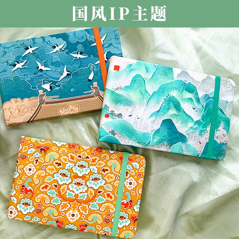 Feilenuo 生地水彩ブックポータブル旅行空白スケッチブック手作り水彩紙ルーズリーフ絵画ブック木材パルプアート|undefined