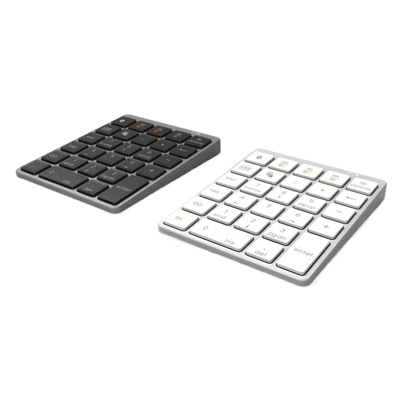 Teclado Numérico Bluetooth N97028 de Aleación de Aluminio, Mini Teclado Inalámbrico Recargable, Resistente a Salpicaduras, Delgado e Impermeable para Portátil