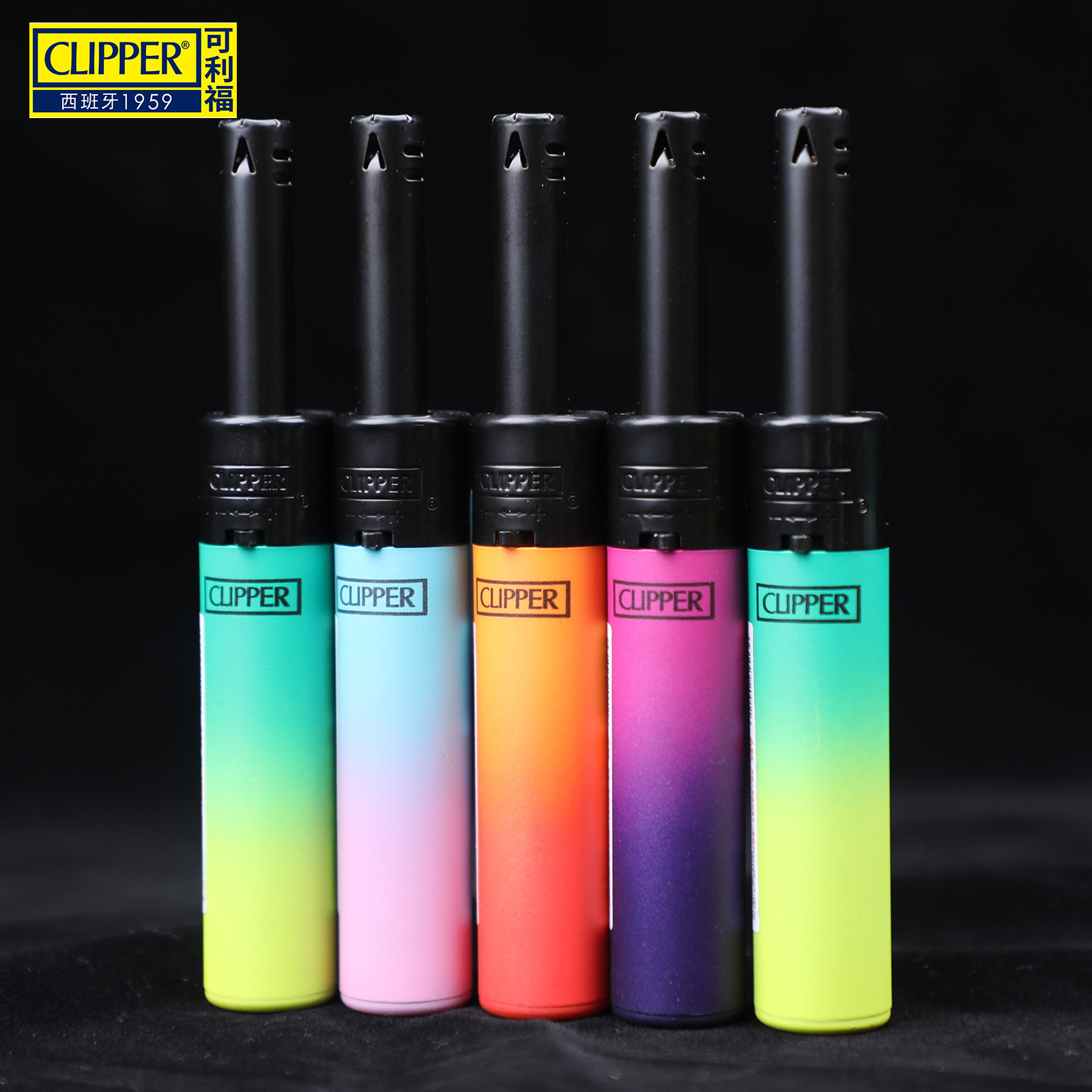 Clipper Clifford tubo largo pipe encendedor especial encendedor encendedor neumático mango largo duradero